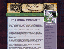 Tablet Screenshot of clarysageherbarium.com